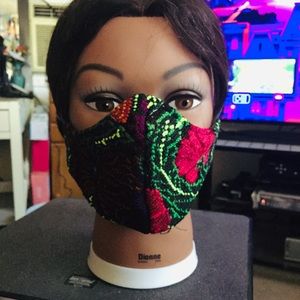 “Authentic Mexican” handmade embroidered facemask!